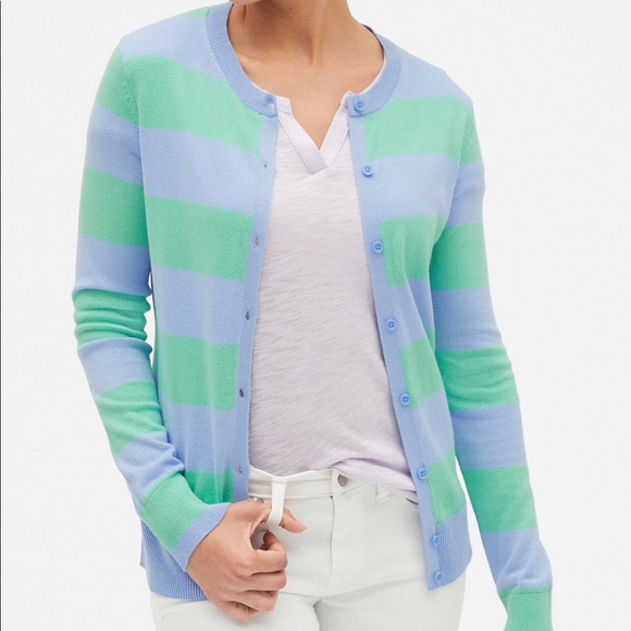 Blue / green cardigan - Picture 1 of 1